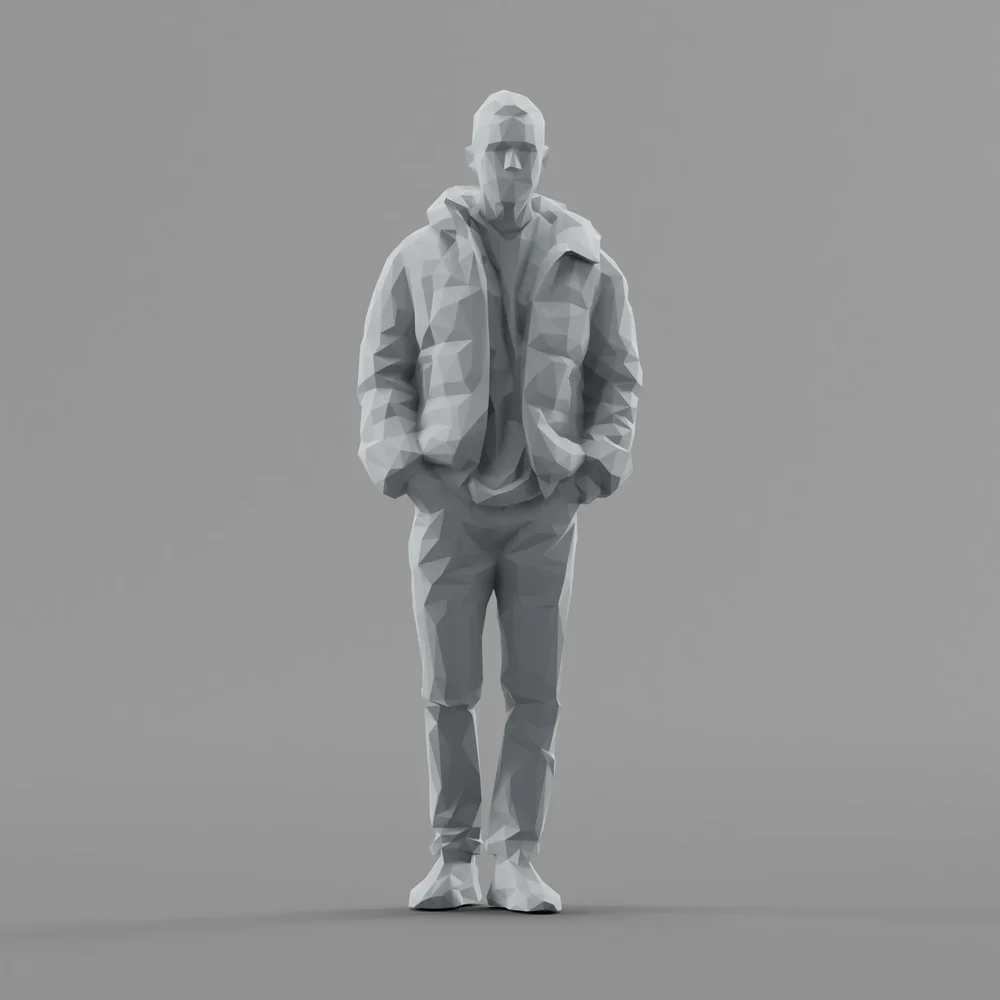 Lowpoly Male Standing