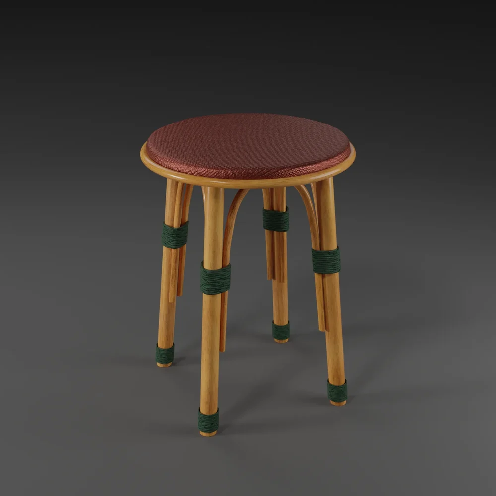 Vintage Wooden Stool