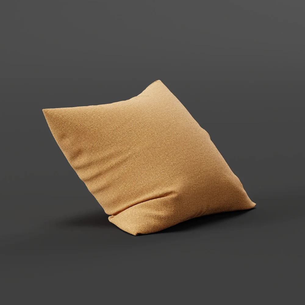 Pillow Orange Washed Cotton