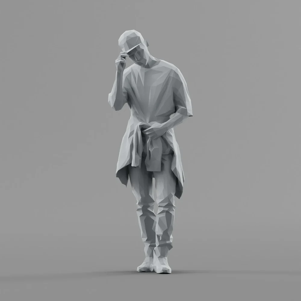 Lowpoly Male Standing