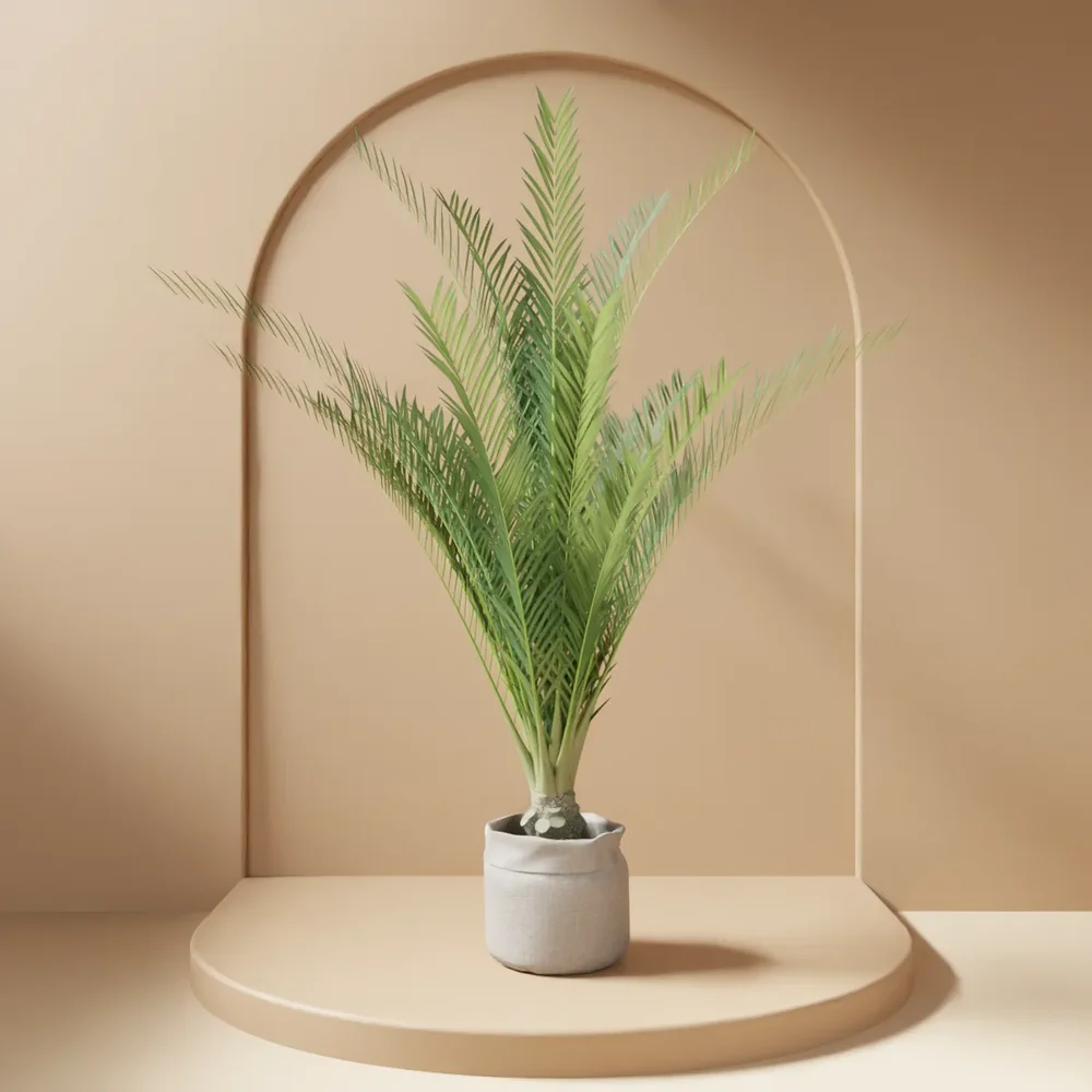 Palm Plant In Fabric Pot