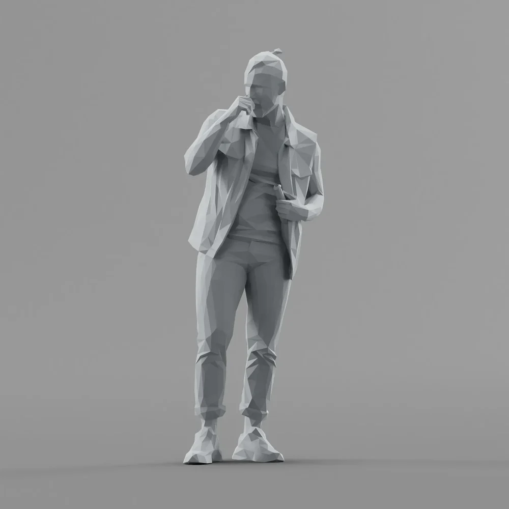 Lowpoly Male Standing