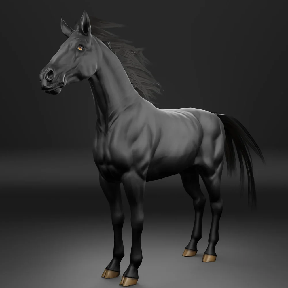 Black Horse - Rigged