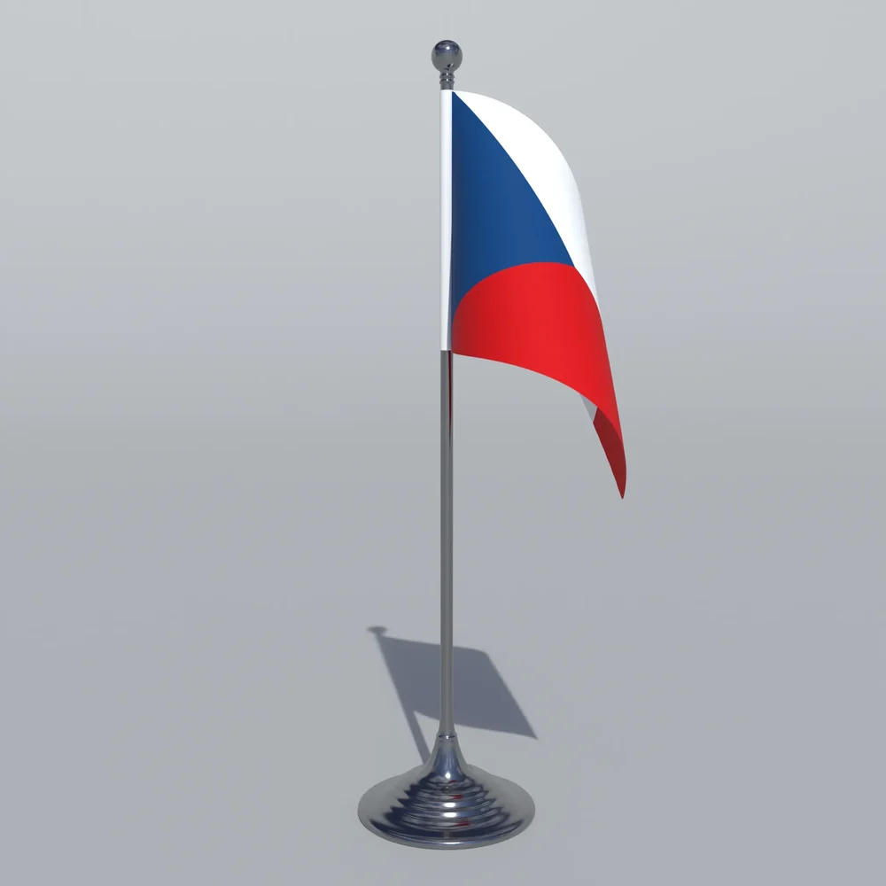 Czech Republic Table Flag