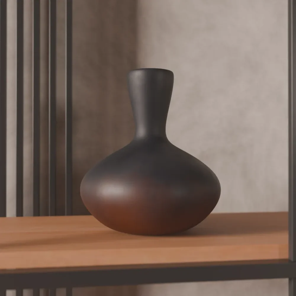 Painted Ceramic Vase