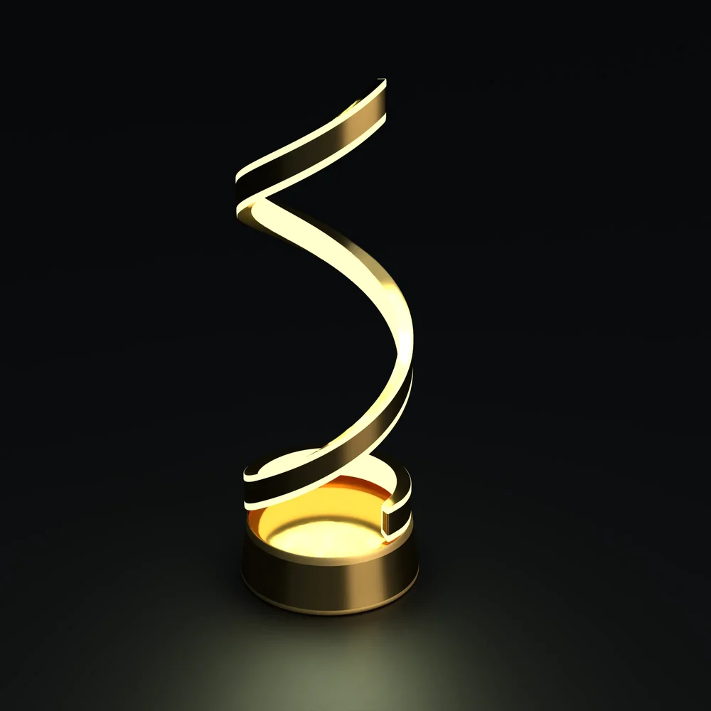 Spiral Shaped Table Lamp