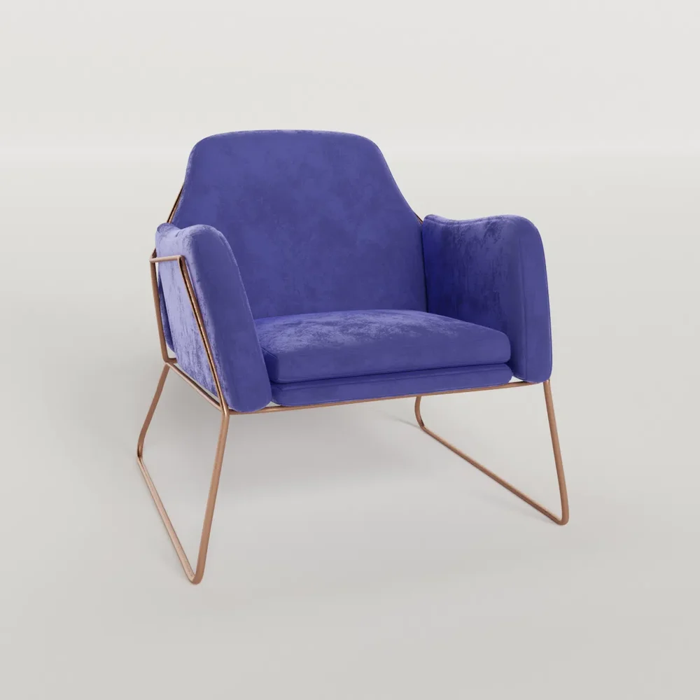 Modern Velvet Armchair