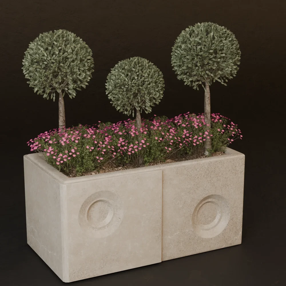 Sj-Serene Plant Ceramic Spot
