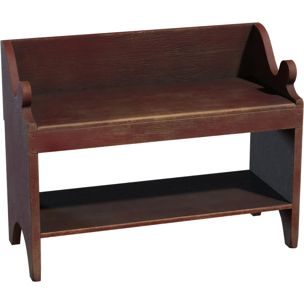 Painted Wooden Bench