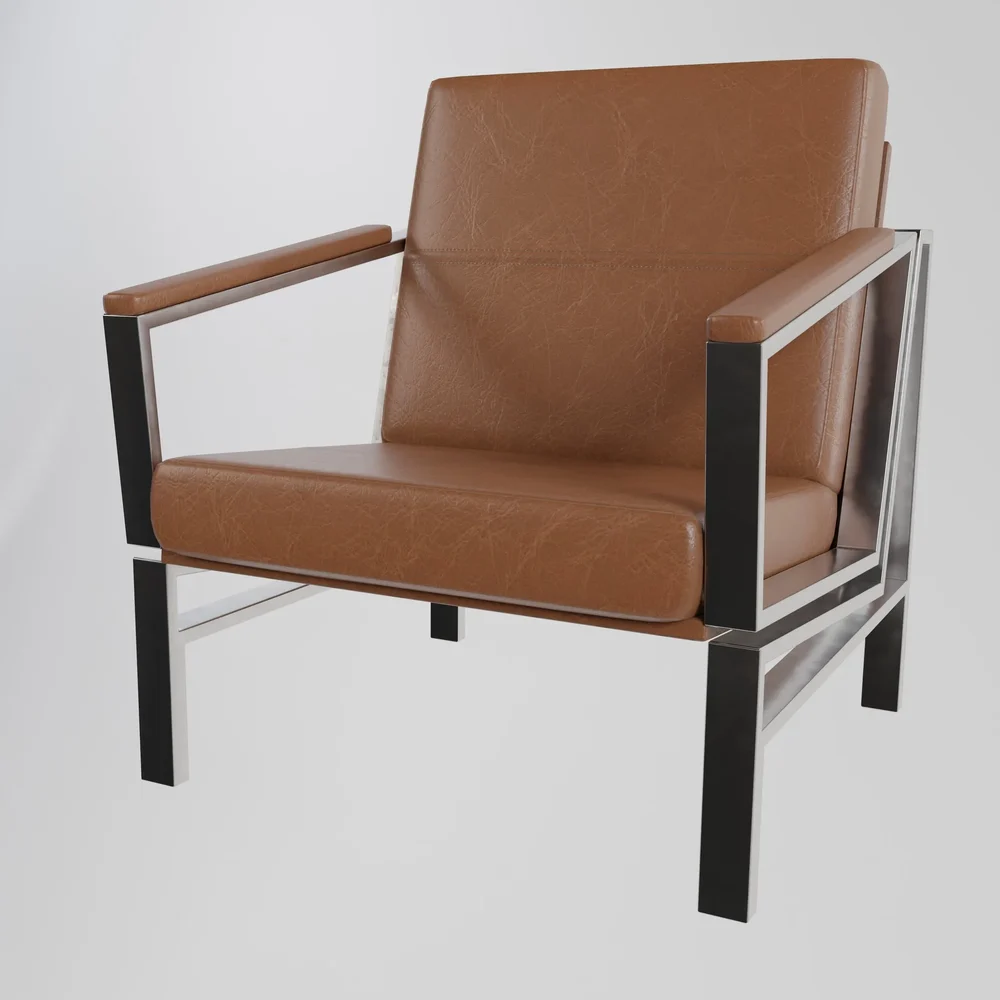 Faux Leather Accent Chairs