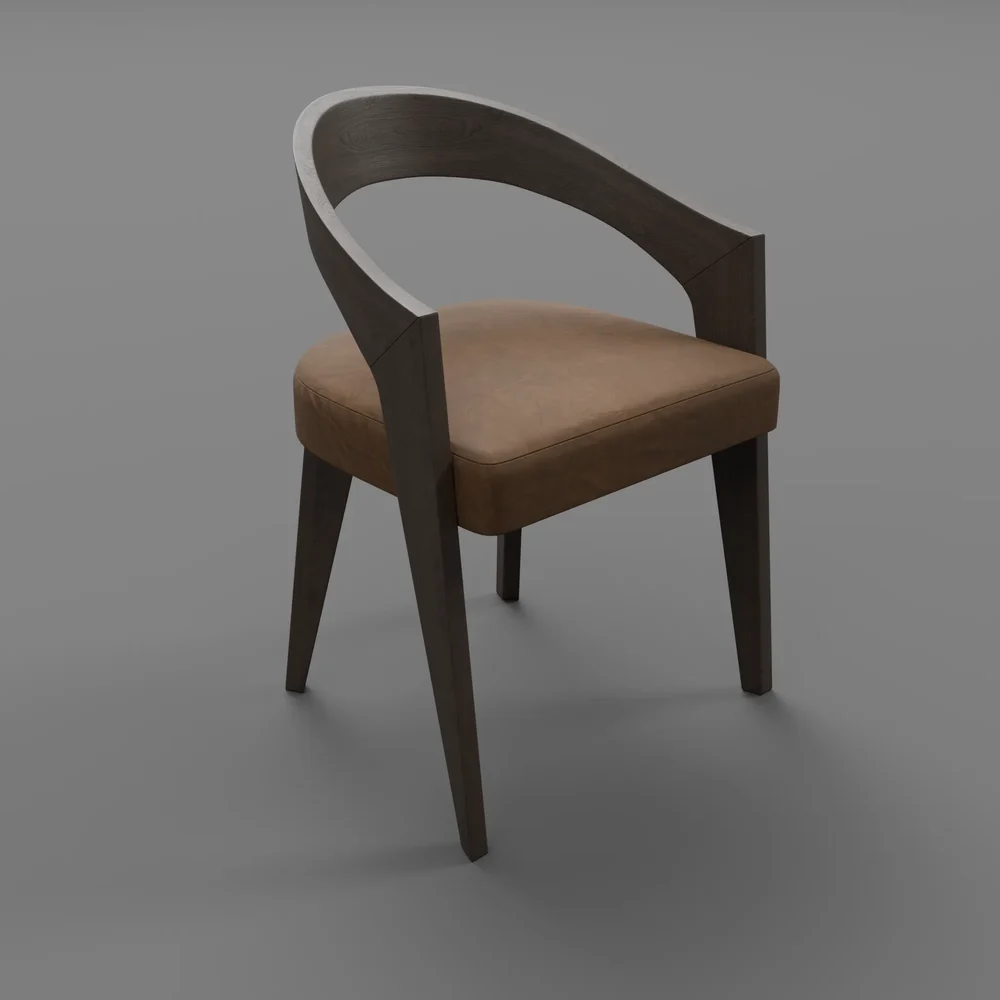 Chloe Leather Dining Armchair