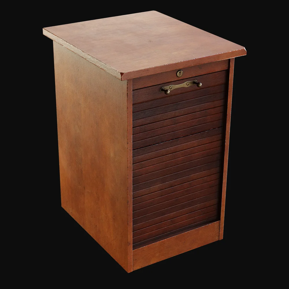 1930s Small Wooden Notary