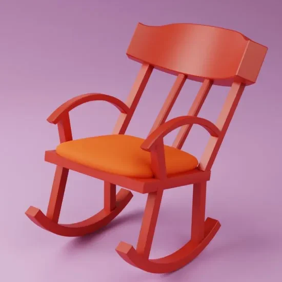 Stylized Cartoon Chair