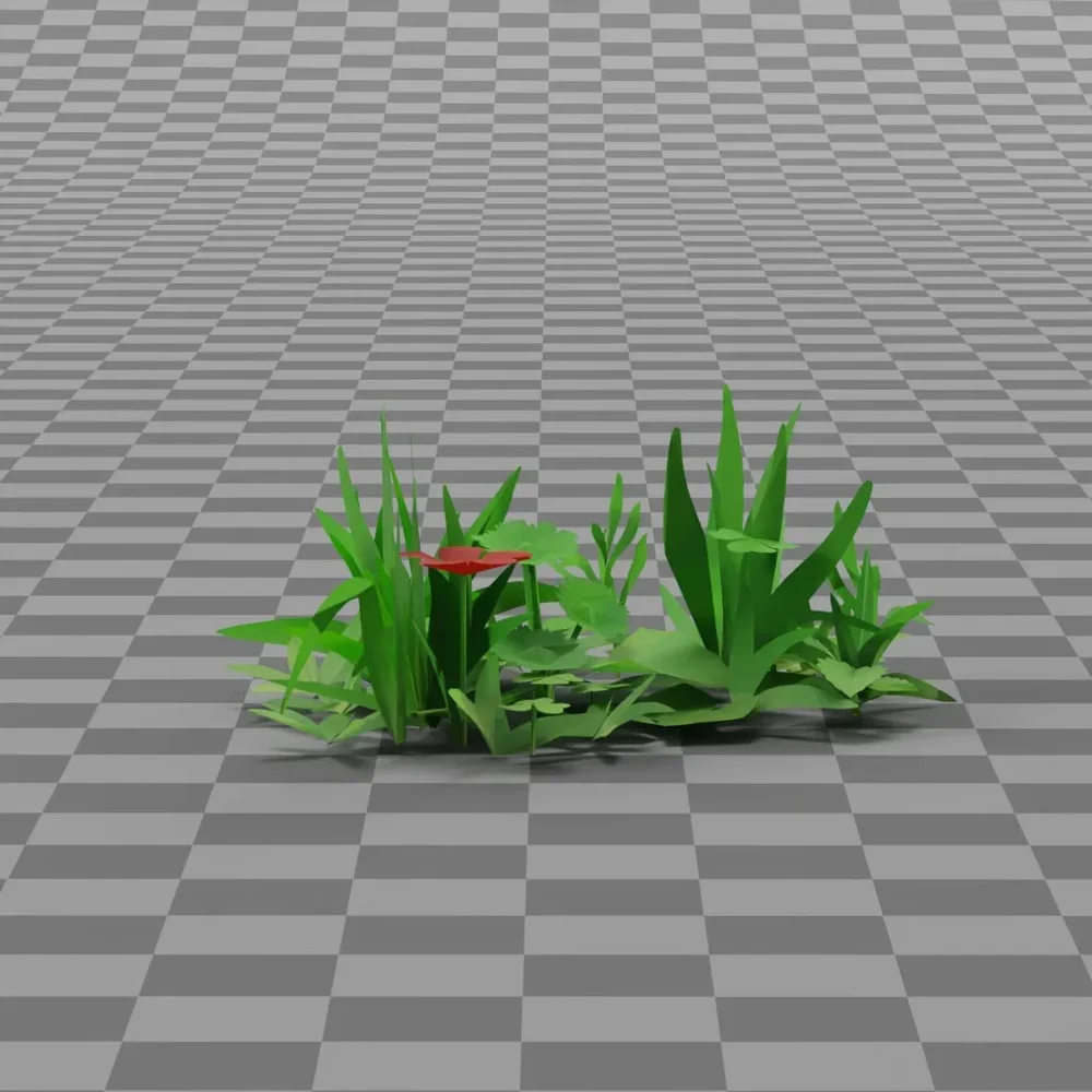 Stylized Grass - Grass With Flower