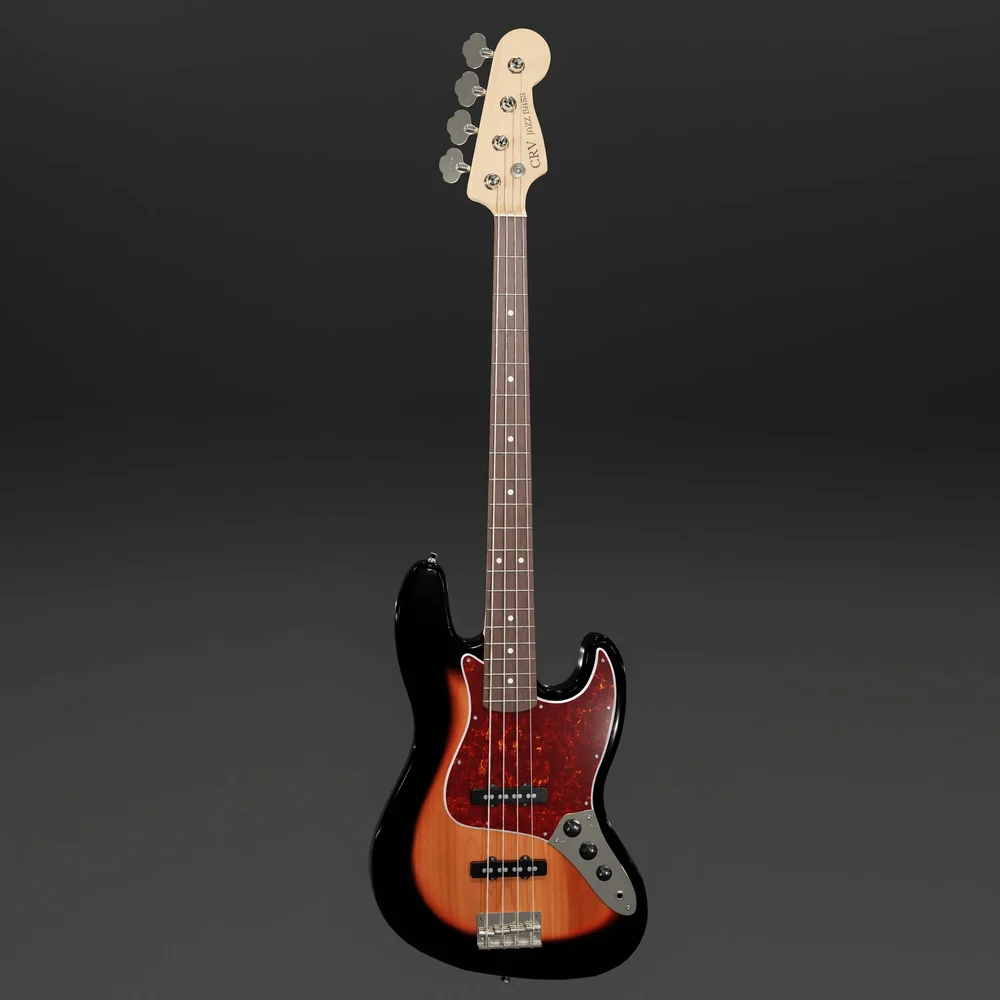Crv Jazz Bass - 3 Tone Sunburst