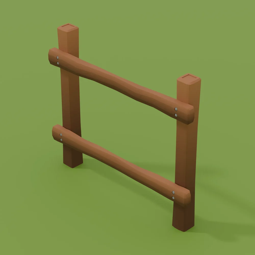 Low Poly Fence Variant 2