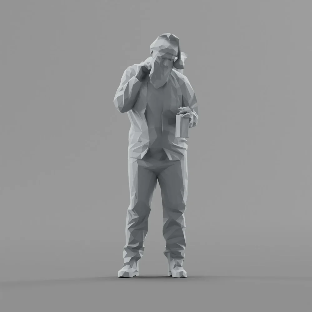 Lowpoly Bad Santa