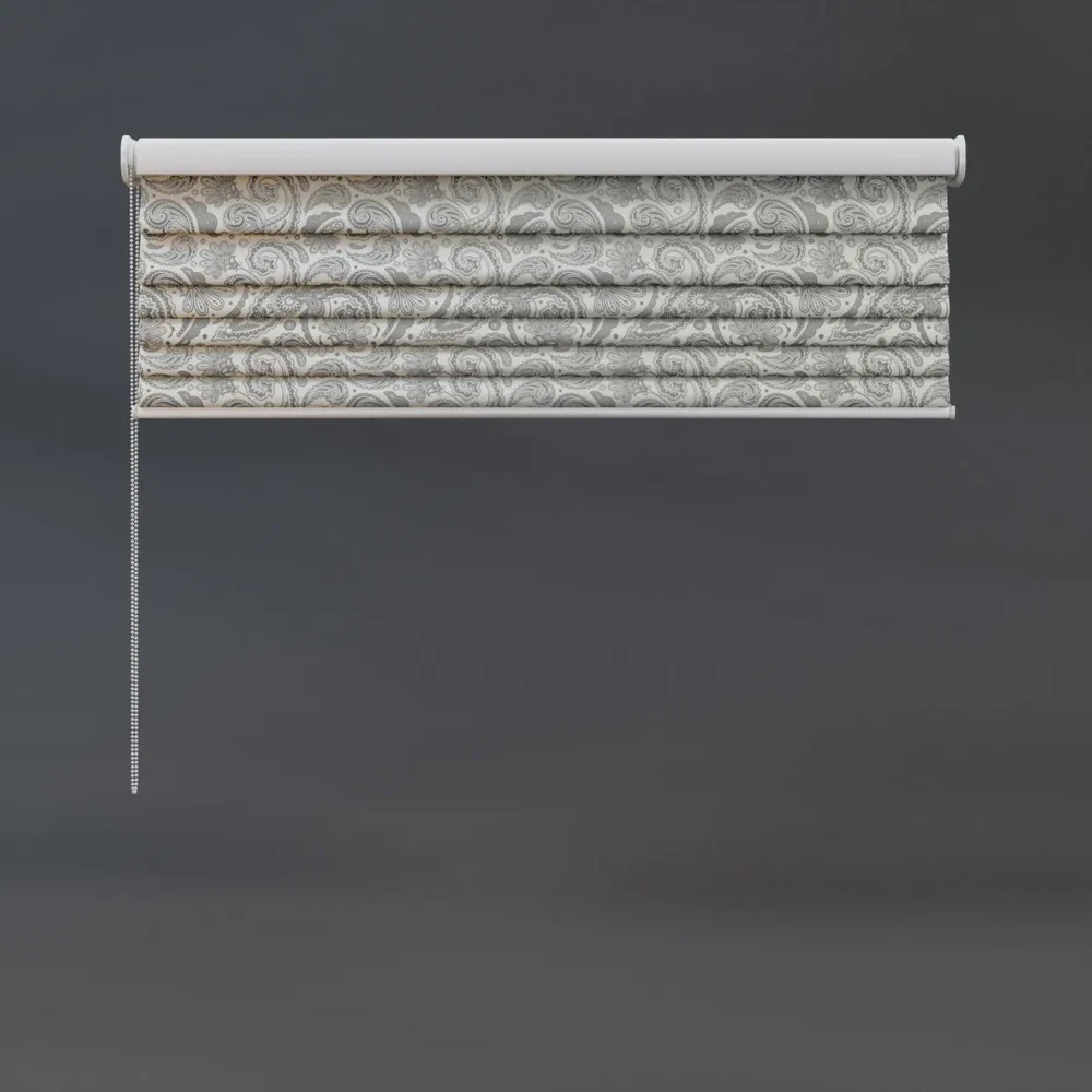 Roman Blinds Quarter Floral Pattern