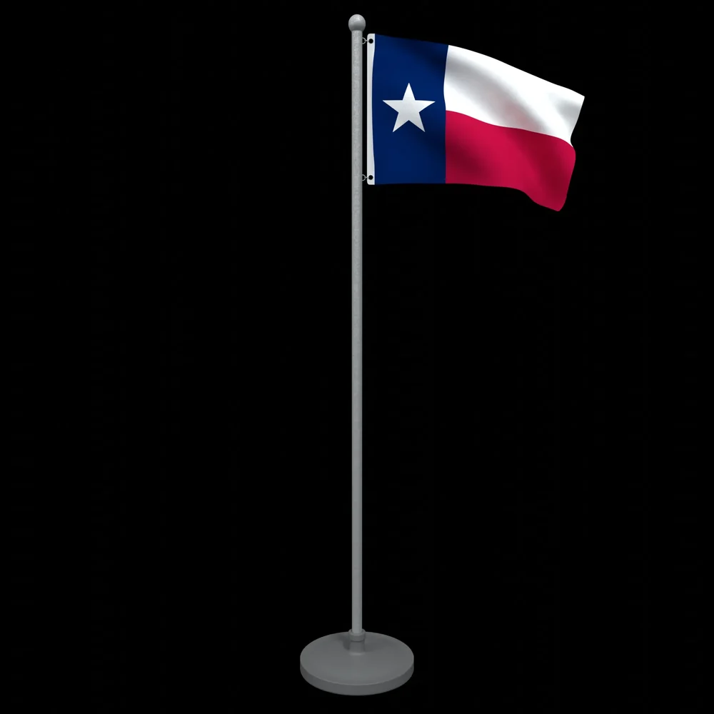Animated Flag Of Texas State