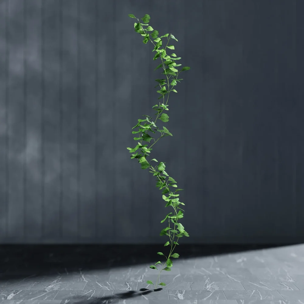 Artificial Garland Ginko Green