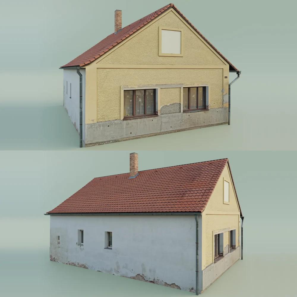 House With Detailed Roof