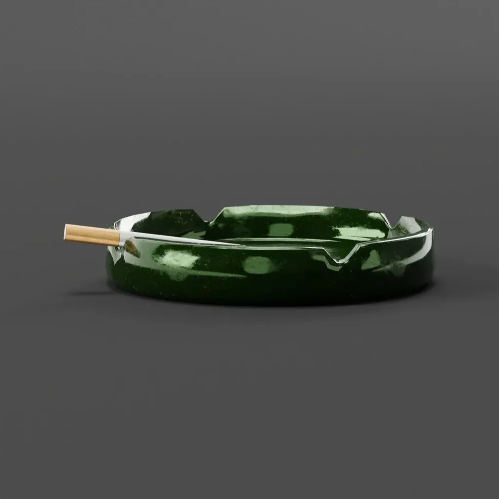 Ash Tray And Ciggarette