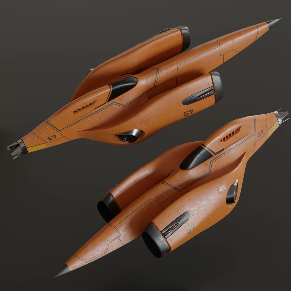Scifi Racer Spacecraft