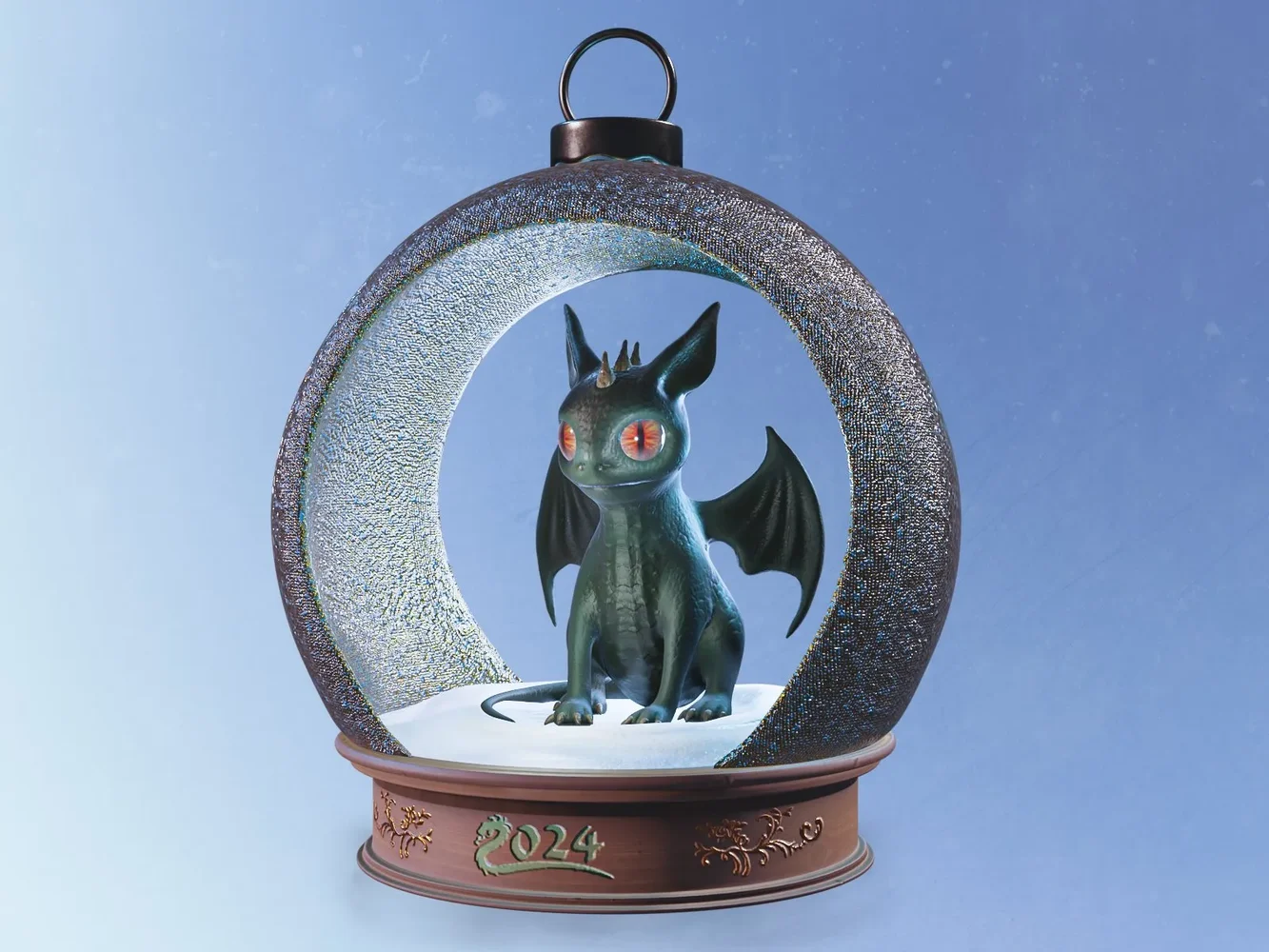 Christmas Tree Toy Dragon 2024