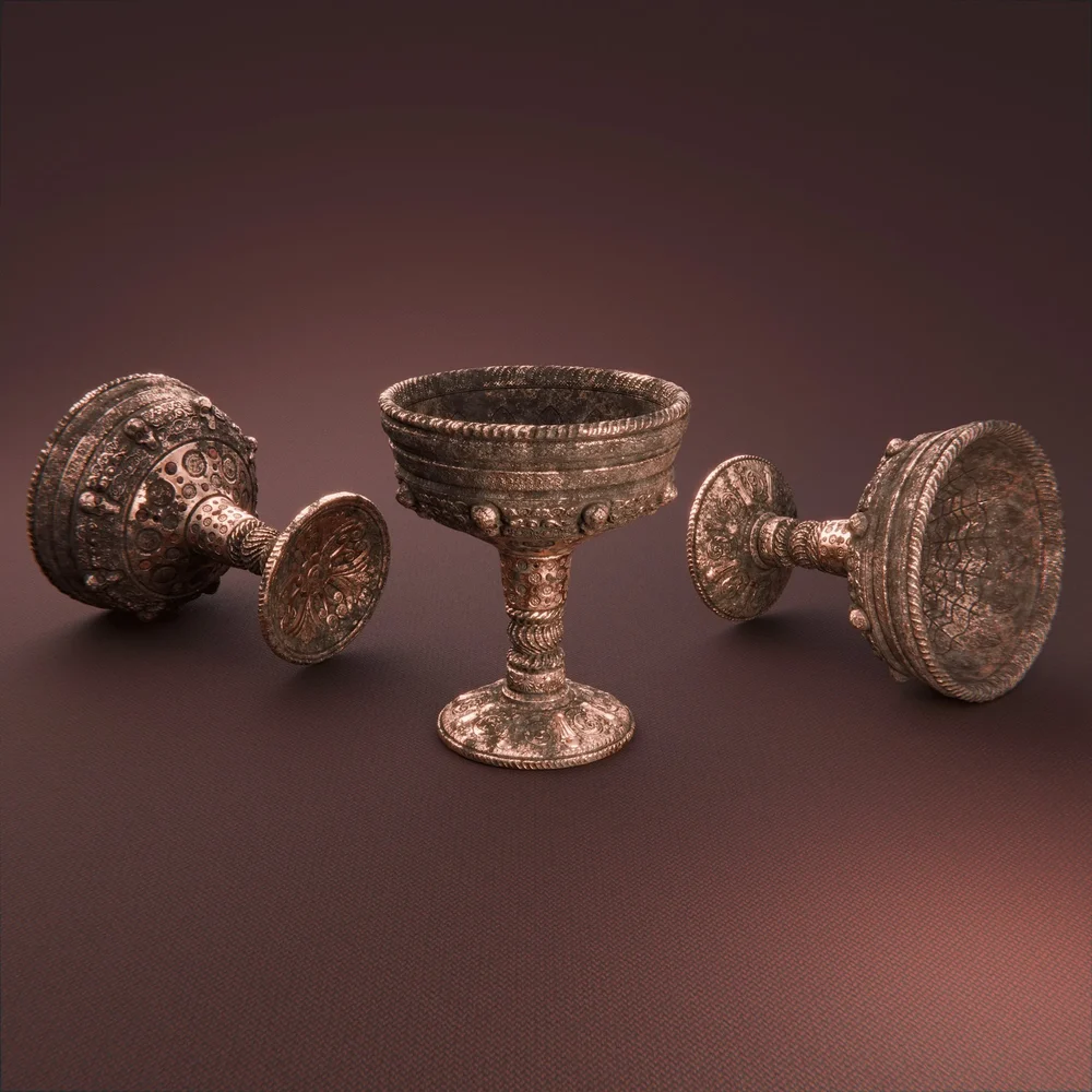Copper Skull Goblet Dirty