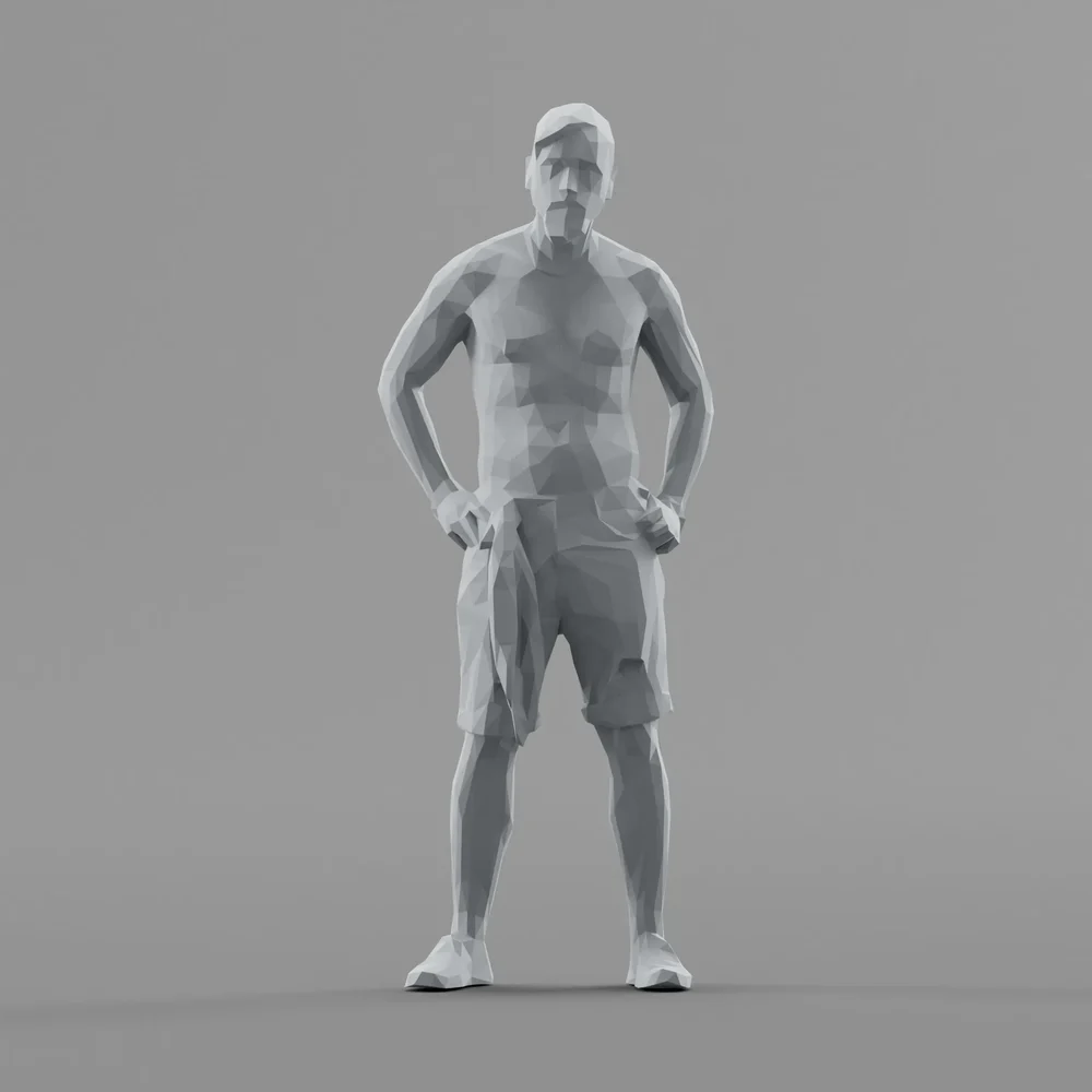Lowpoly Male Standing