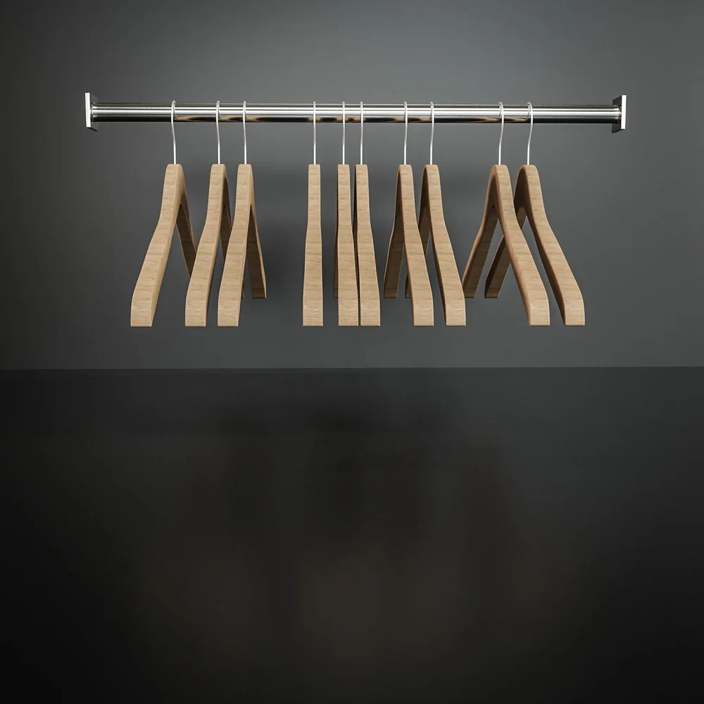 Coat Hangers With Wardrobe Pole