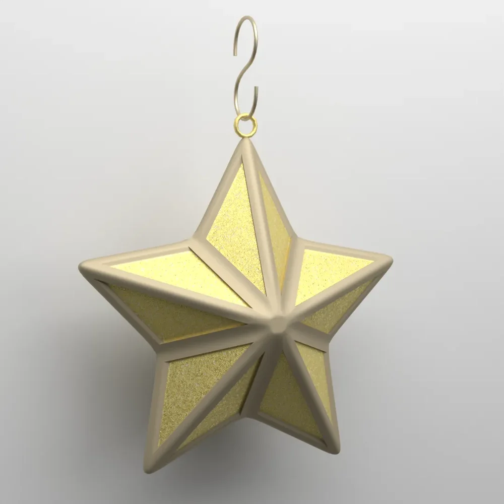 Christmas Ornaments Star Sparkle