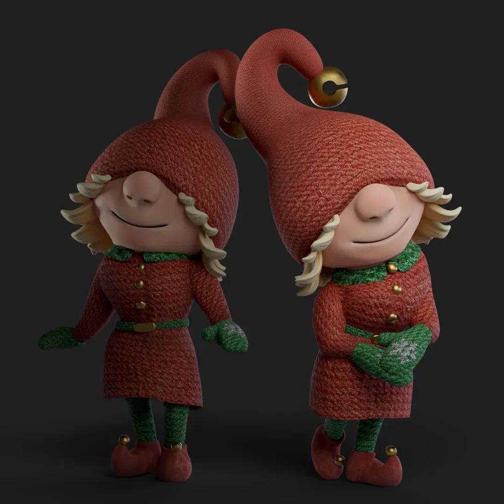 model: Christmas Elf Girl