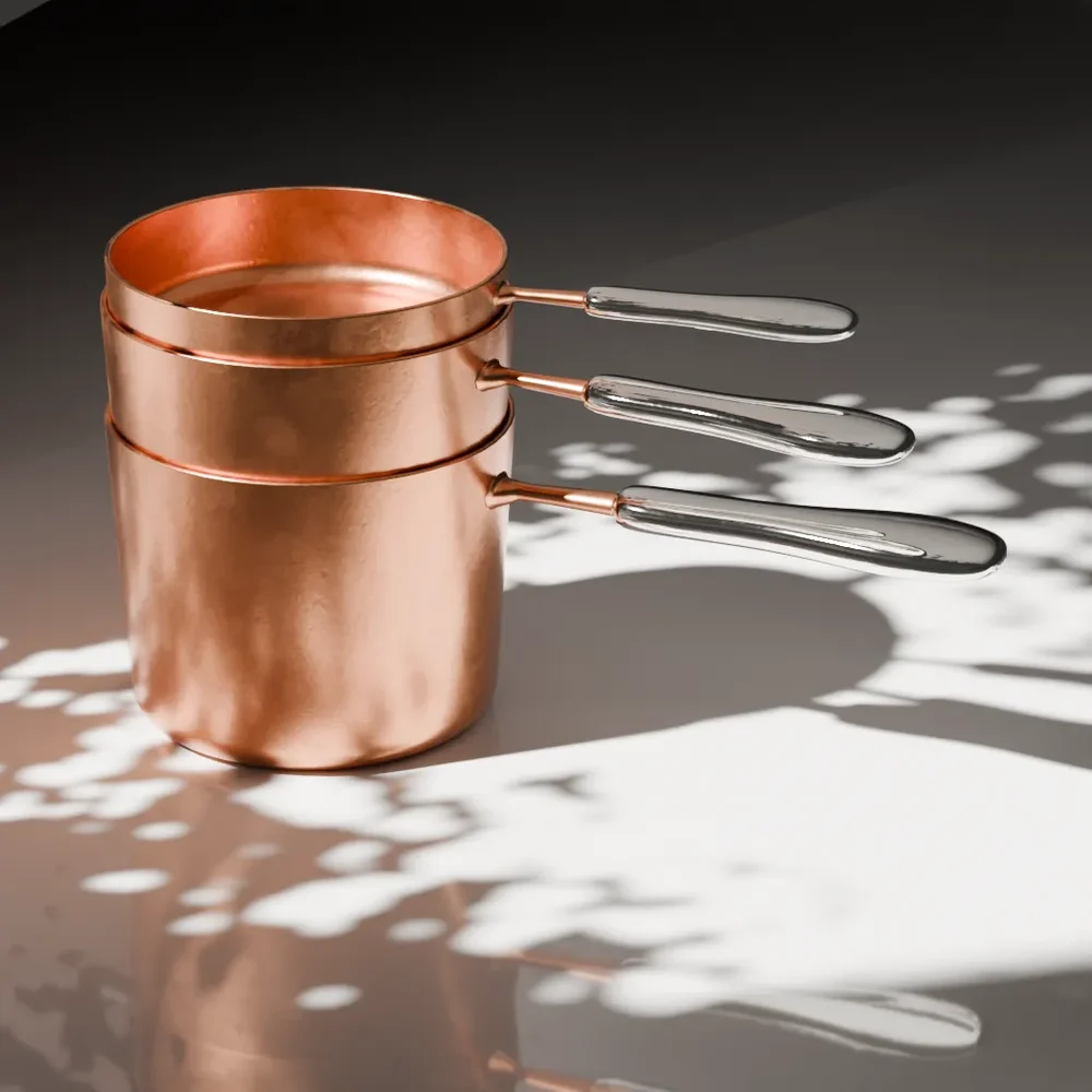 Kitchen Copper Pots Set