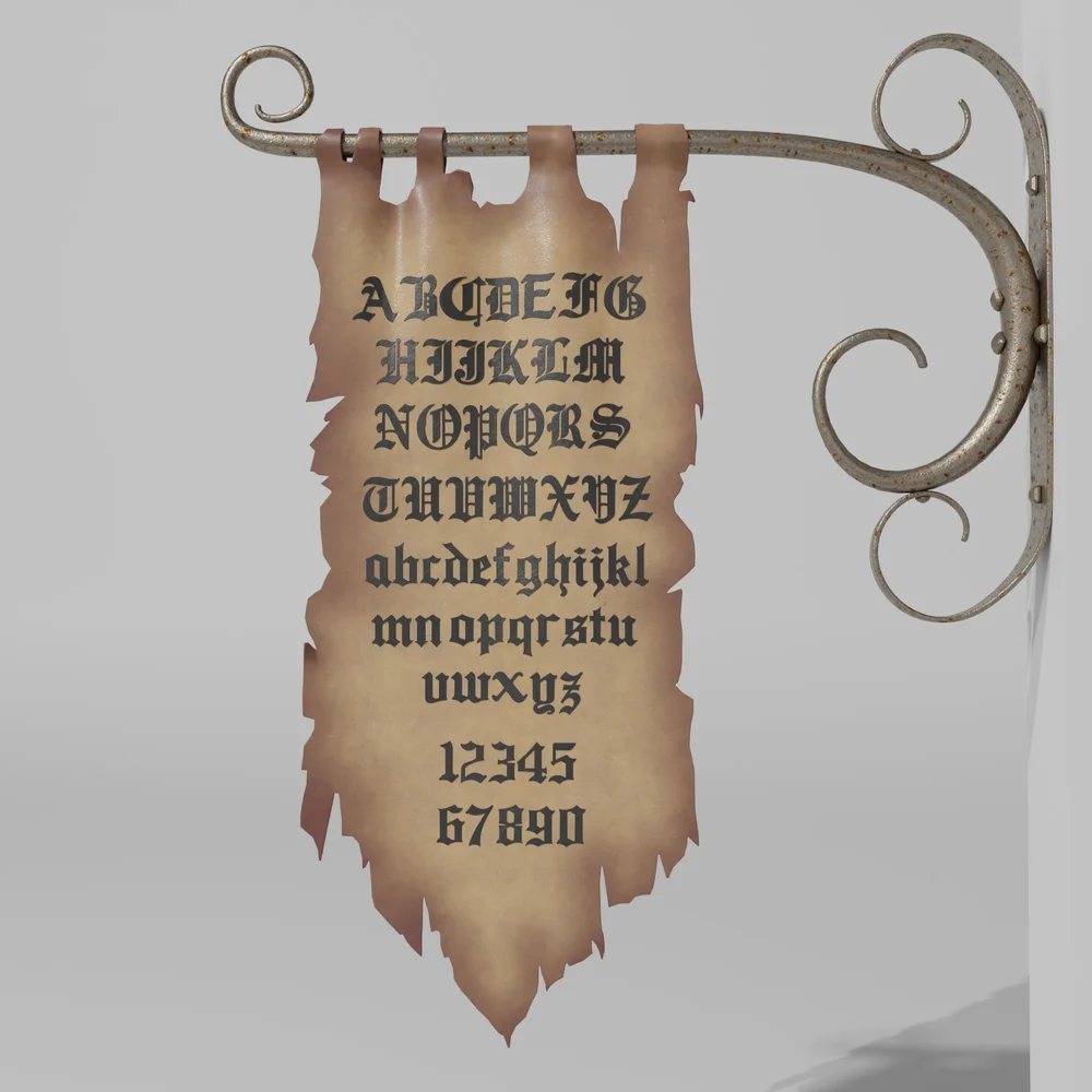 Medieval Poster With Wall Mount
