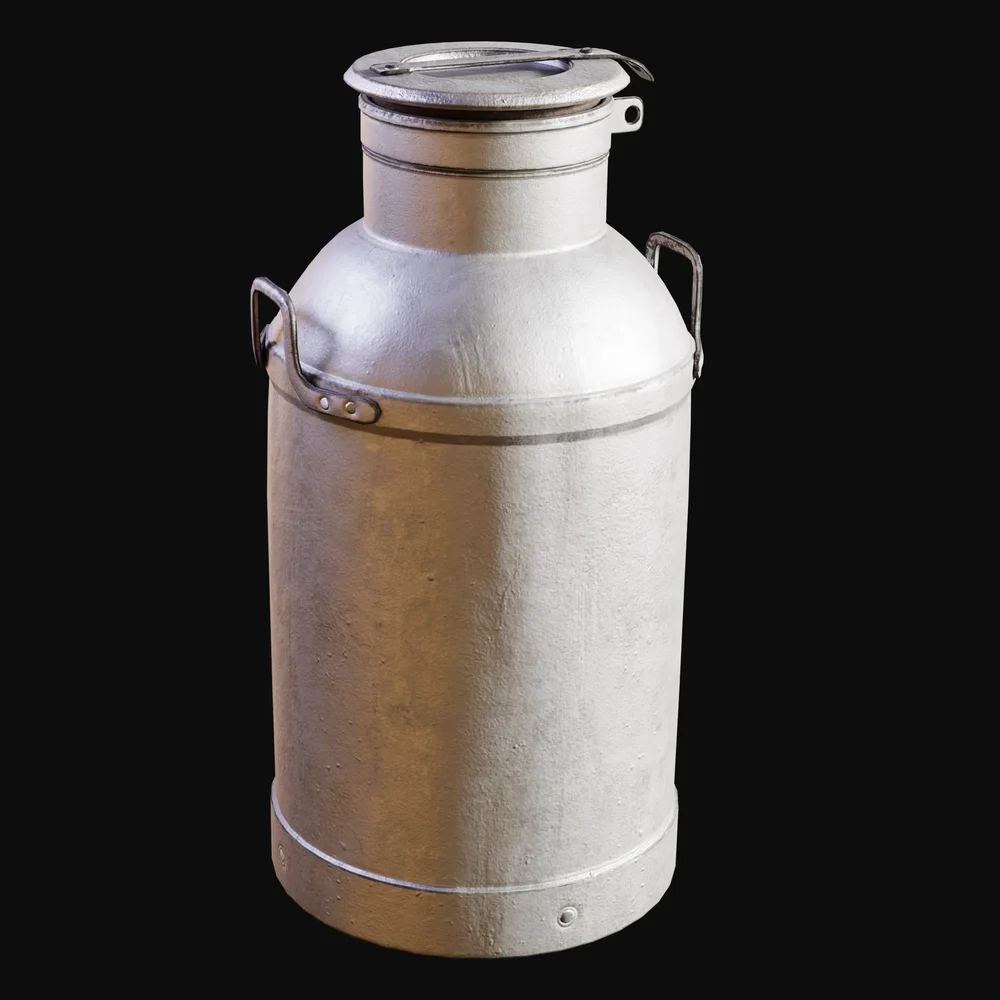 Vintage Locking-Lid Milk Can