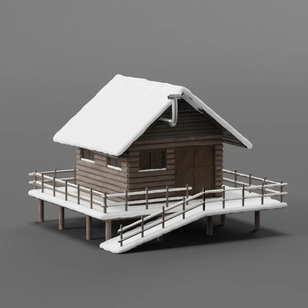 Winter Mountain Hut