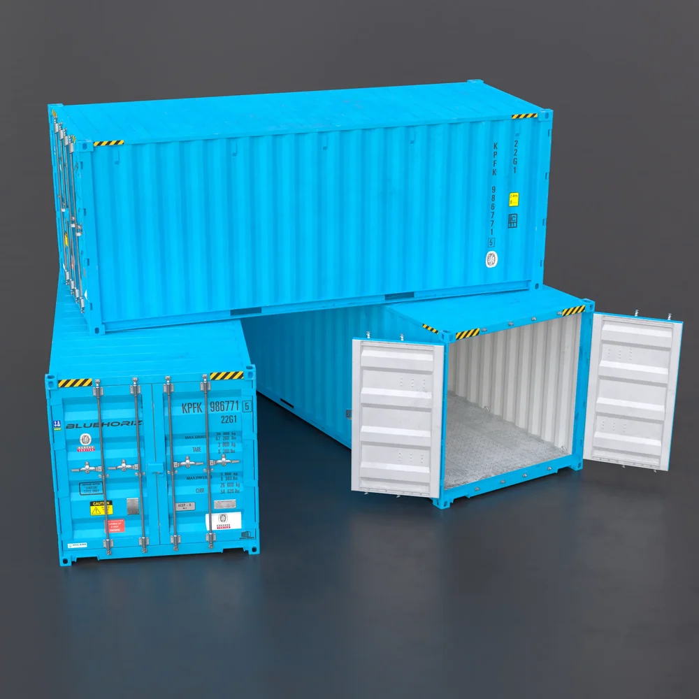 20ft Cargo Container(Blue Light)
