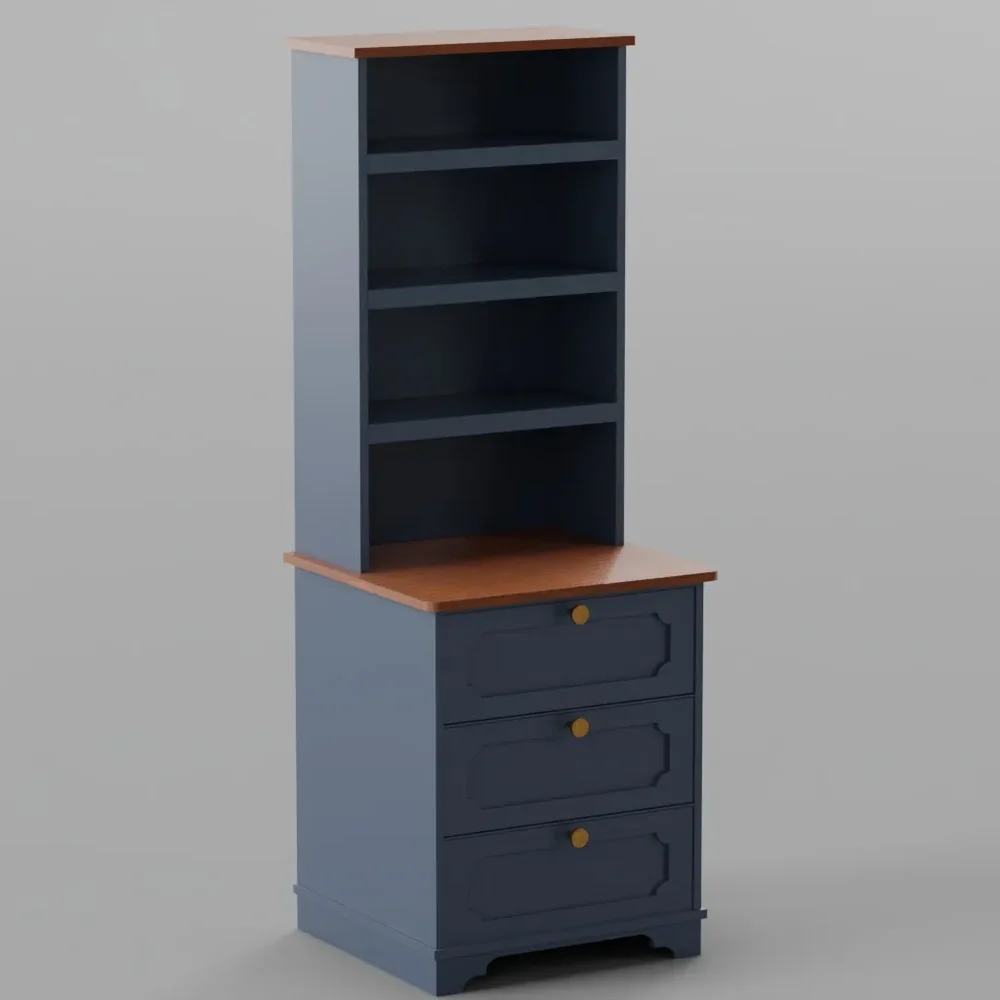 Tradtional Blue Narrow Hutch