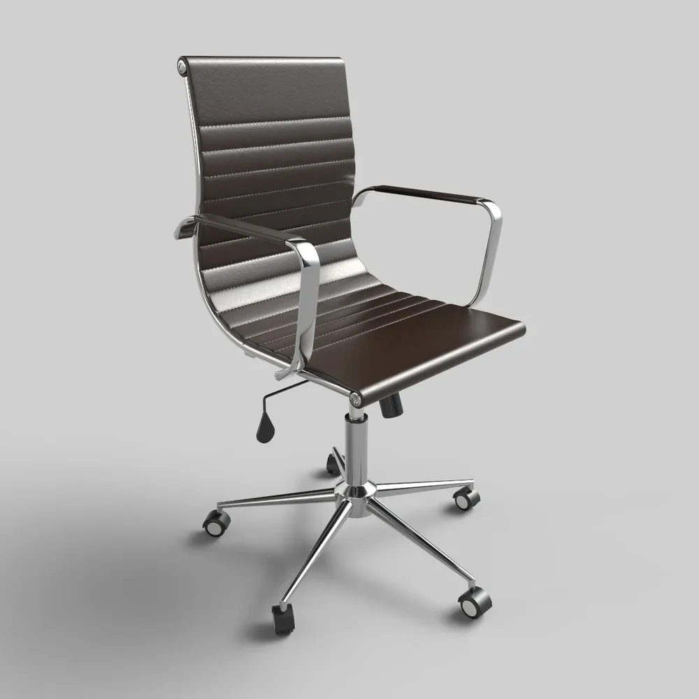 Office Chair Brown Leather