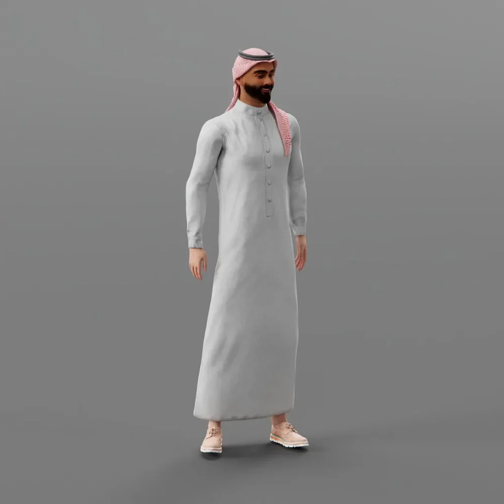 Talking Rigged Saudi Man