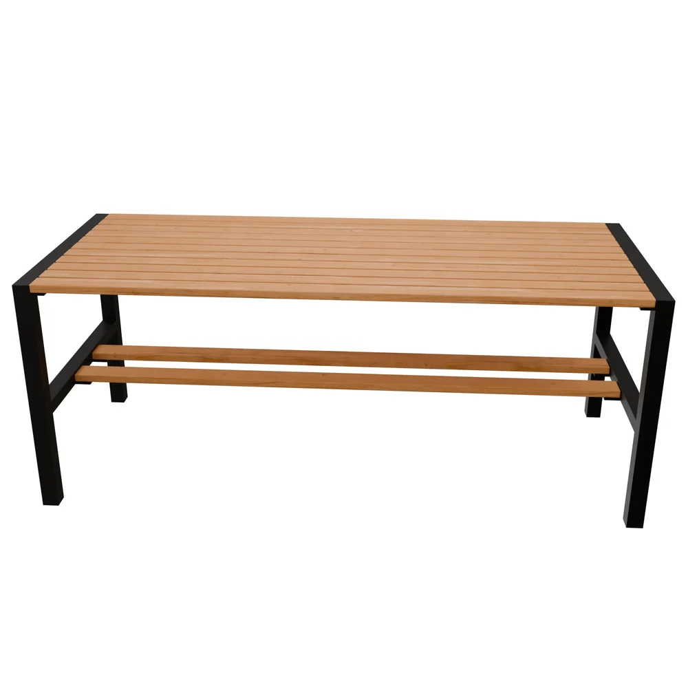 Wooden And Metal Table