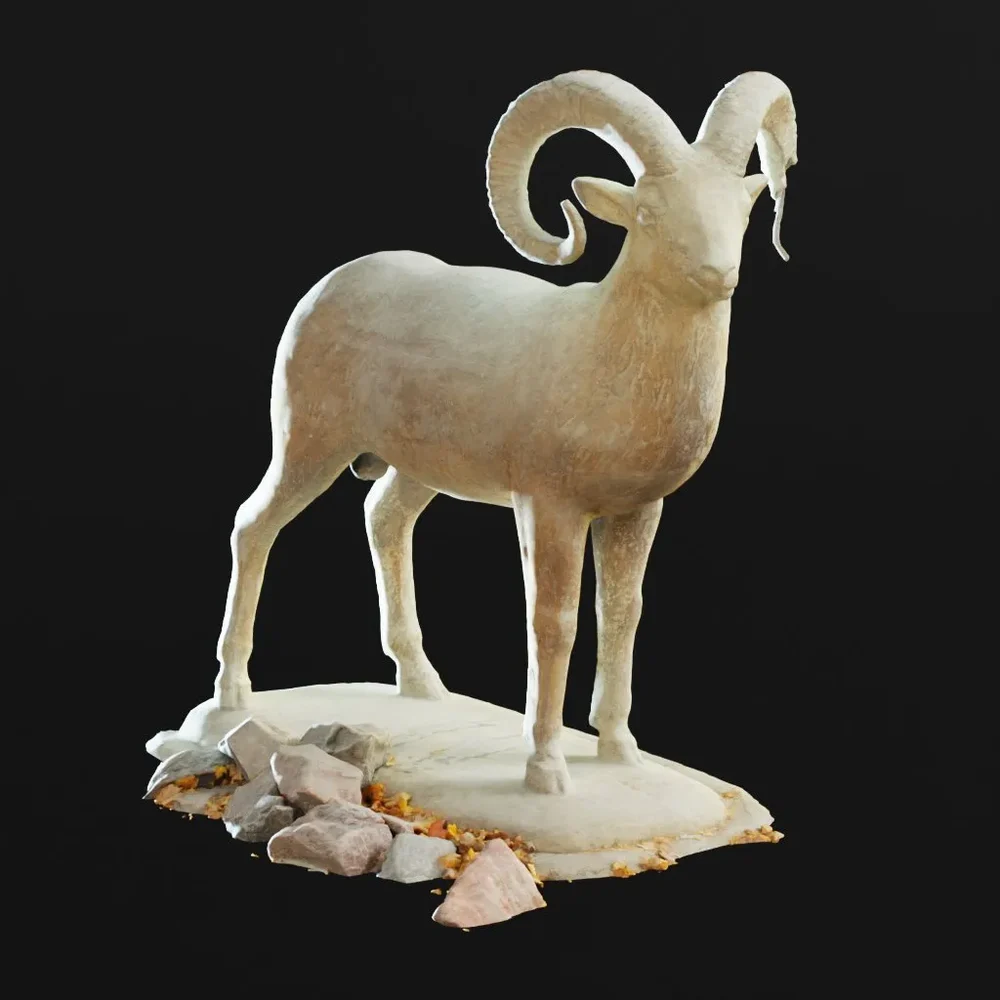 Mountain Ram Sculpture