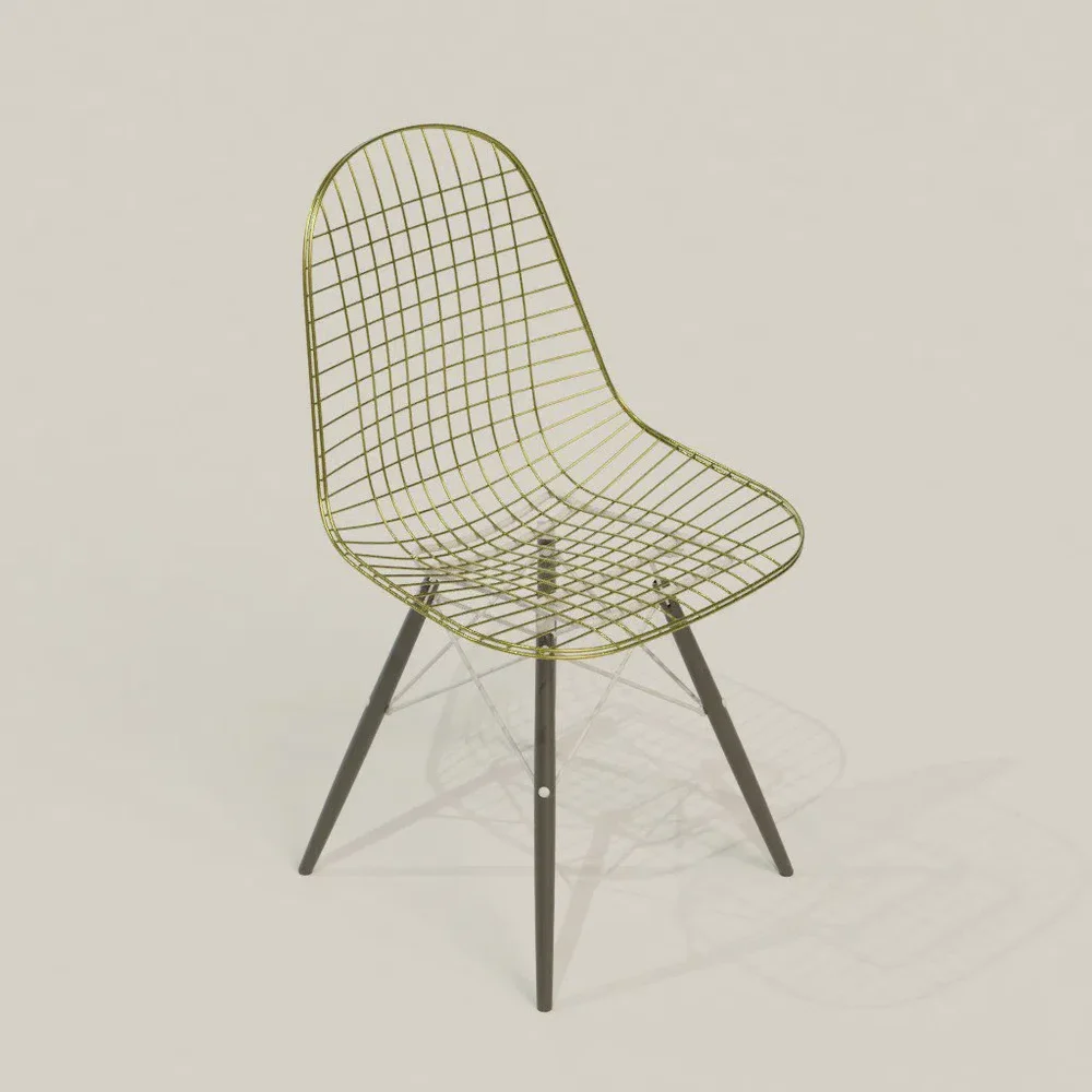 Metalic Wire Chair