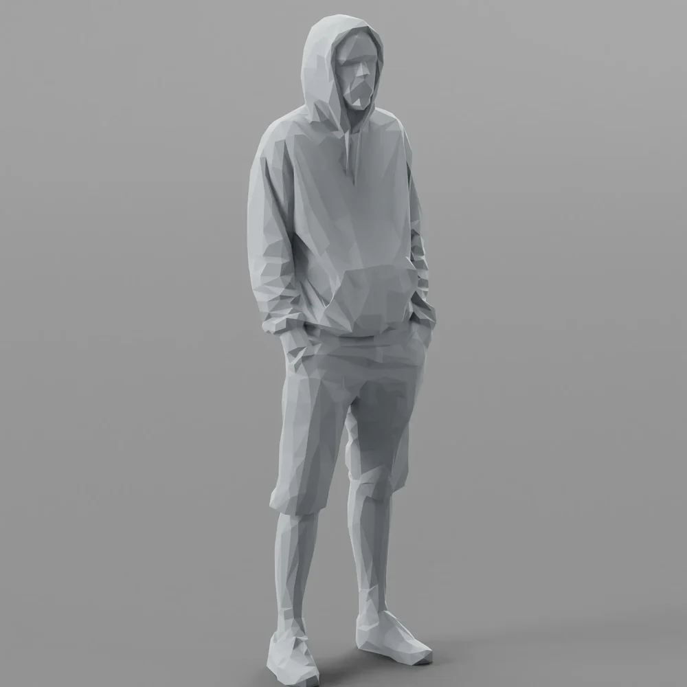 Lowpoly Male Standing