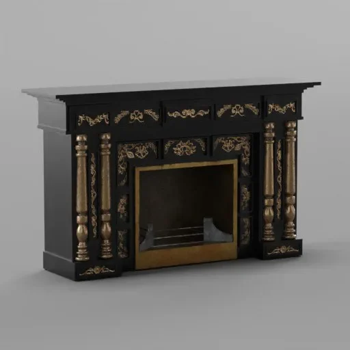 Modern Rococo Fireplace