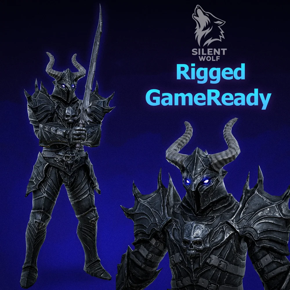Dark Knight-Rigged-Animated