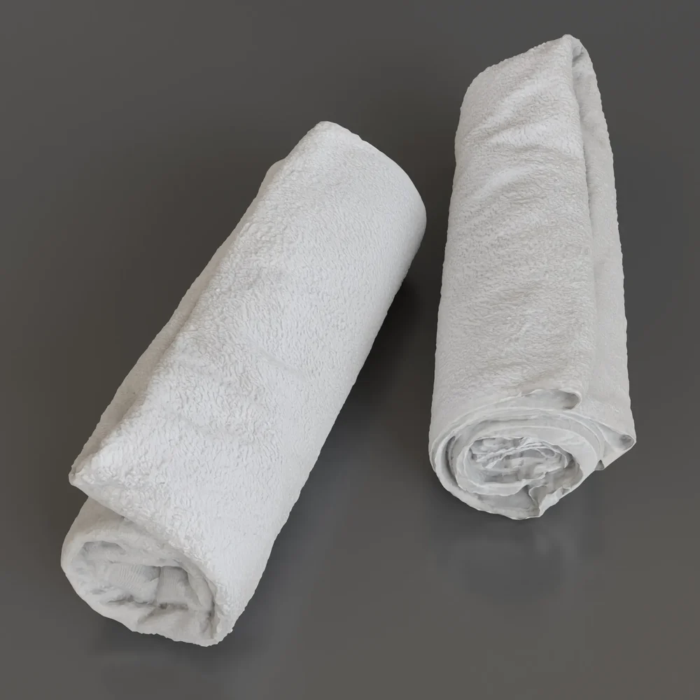 Rolled Bath Towel