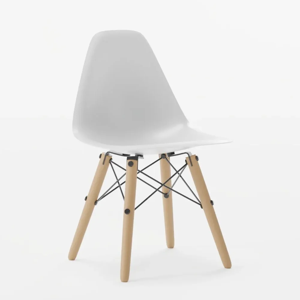 Plastic Chair Wooden Legs