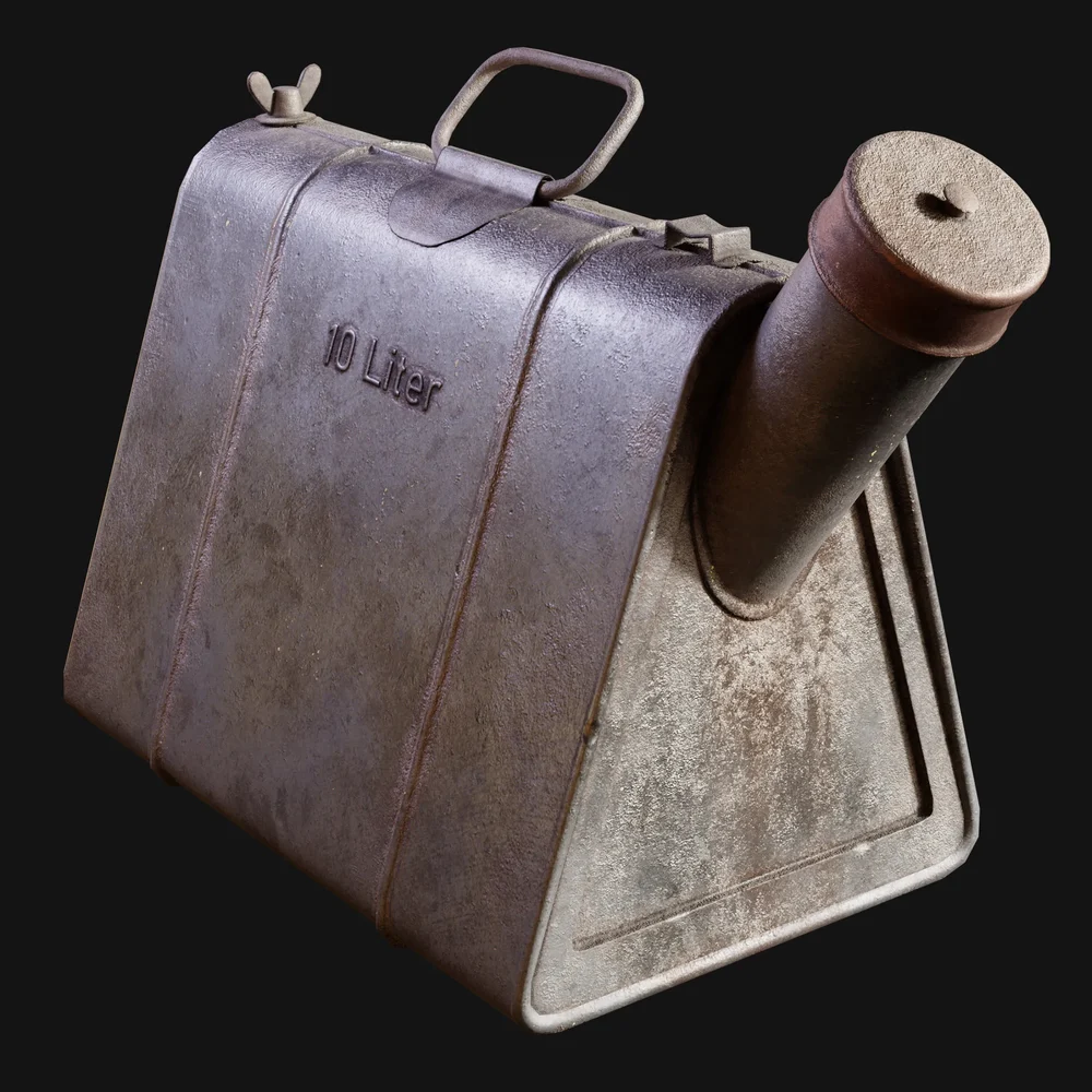 Ww2 Triangular 10l German Oil Can